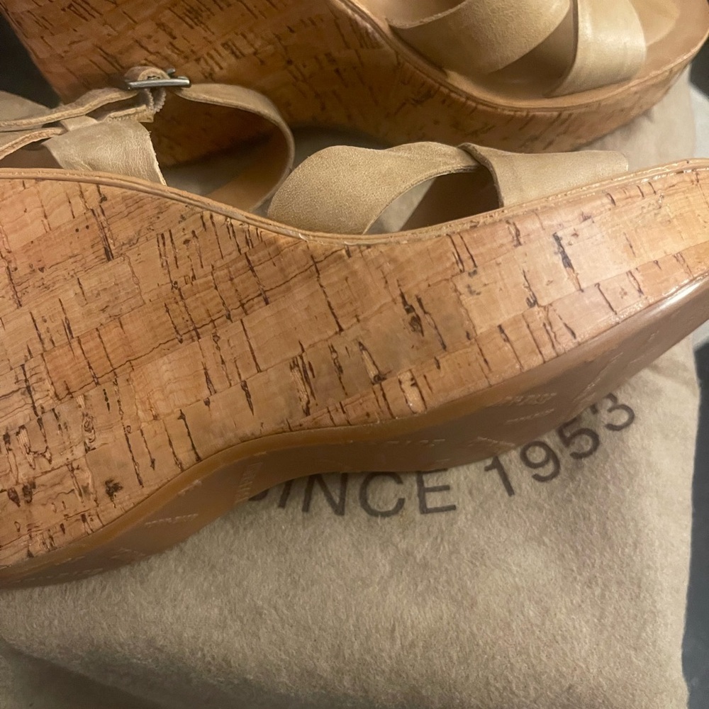 Kork-Ease Tan Platform Sandals - Picture 5 of 10